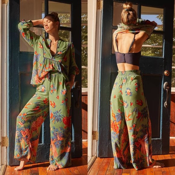Anthropologie Other - 🎉 ANTHROPOLOGIE Lively Green Pajama Pants! 😍
